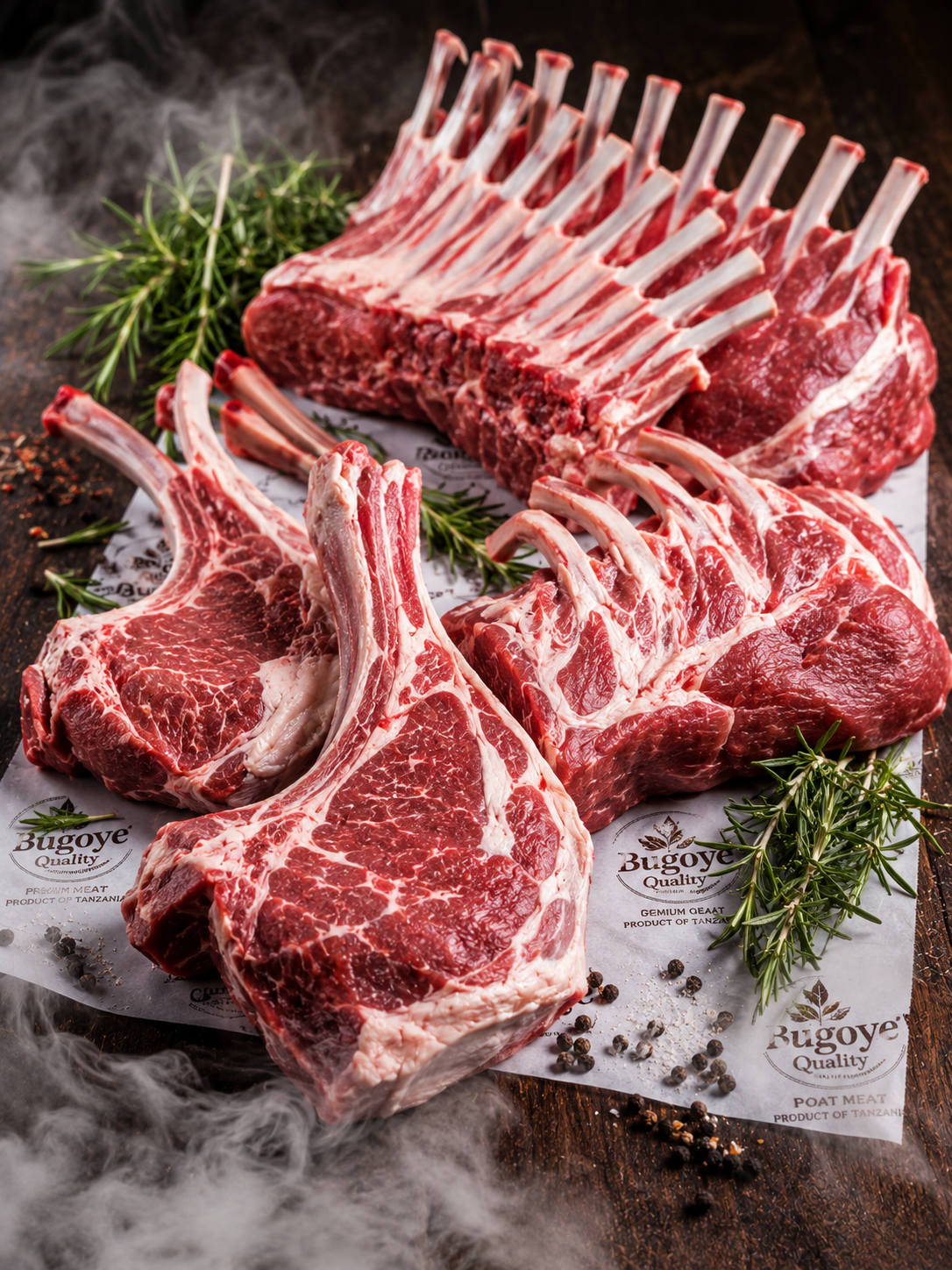 Halal-certified goat meat and mutton